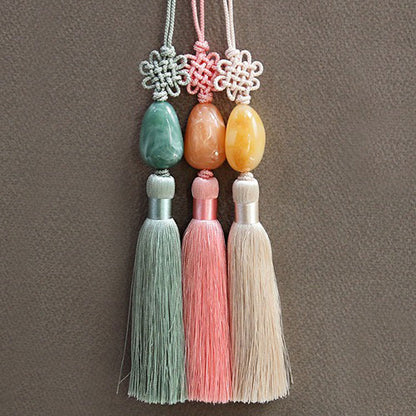 Korean traditional hanbok 3 colored jade pendant Norigae [A]