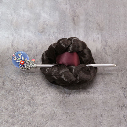 Korean traditional gemstone hairpin Binyeo [Blue]