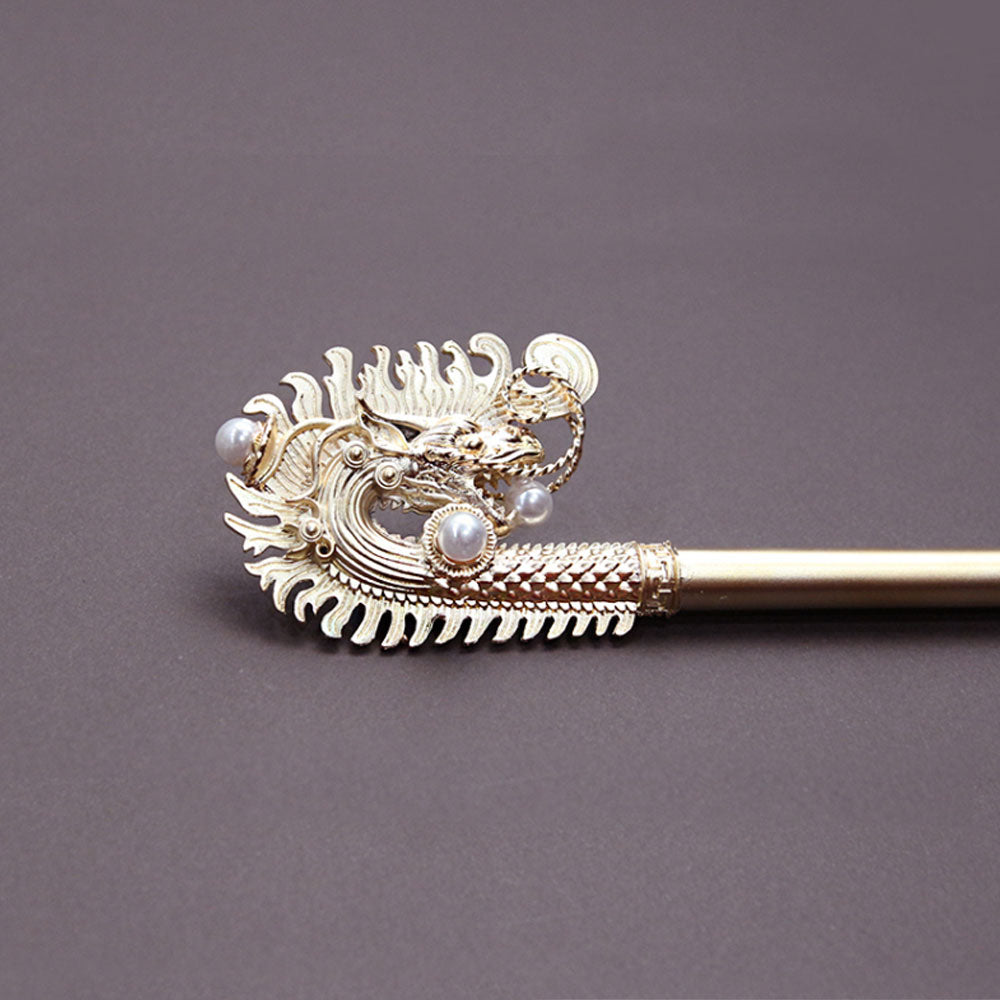 Korean traditional dragon hairpin Binyeo [Gold]