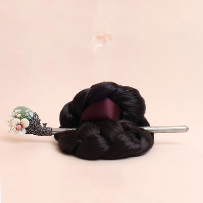 Korean traditional blossom hairpin Binyeo [Jade]