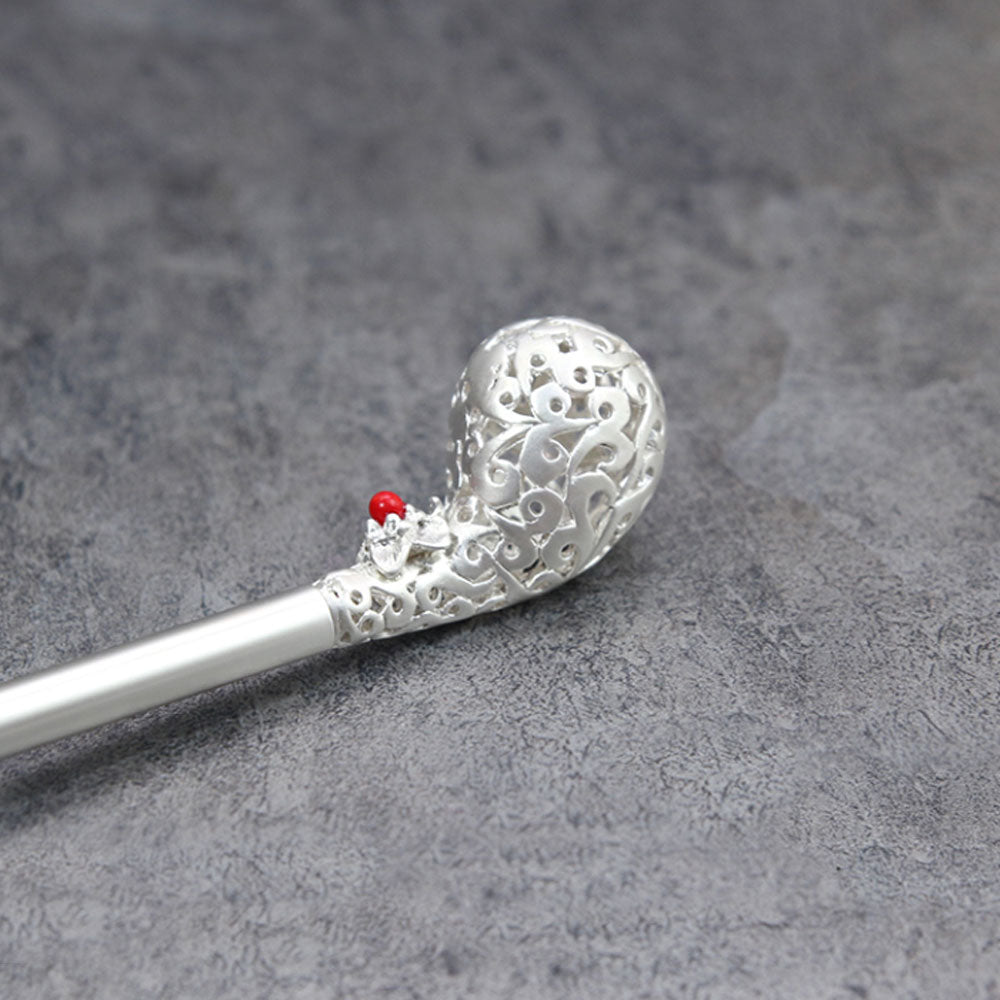 Korean traditional enameling hairpin Binyeo [Flower]