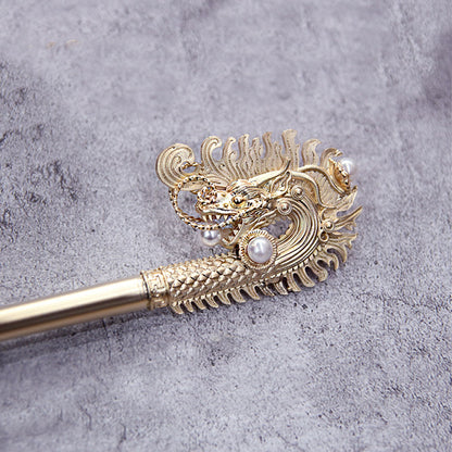 Korean traditional dragon hairpin Binyeo [Gold]