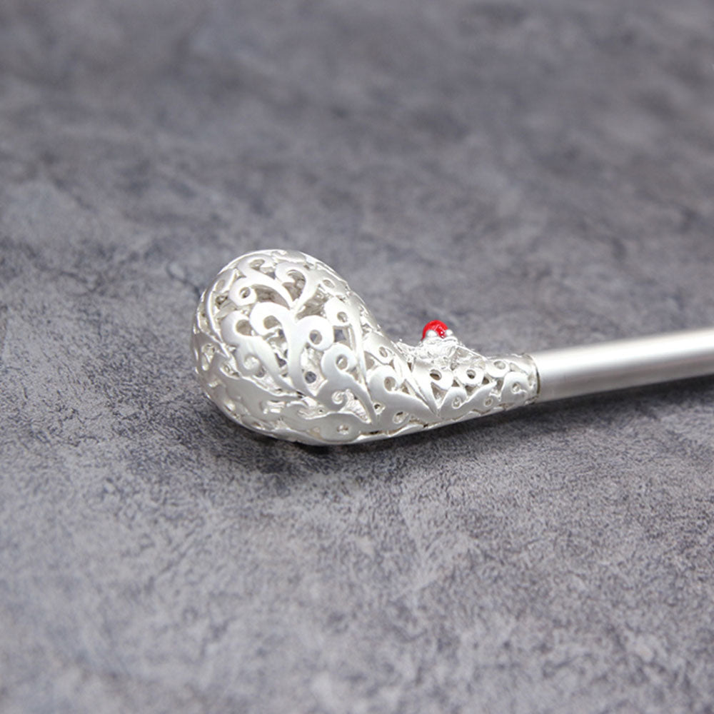 Korean traditional enameling hairpin Binyeo [Flower]